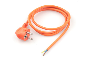 Сетевой шнур с угловой вилкой S22, тип провода: ПВС-ВП, сечение 3 х 0.75