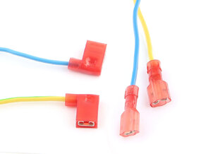 Наконечники-гнездо 6,3 мм (мама) изолированные + угловые